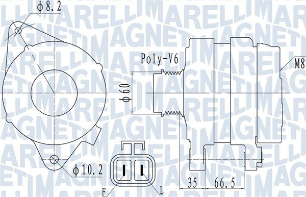 MAGNETI MARELLI Ģenerators 063732010010